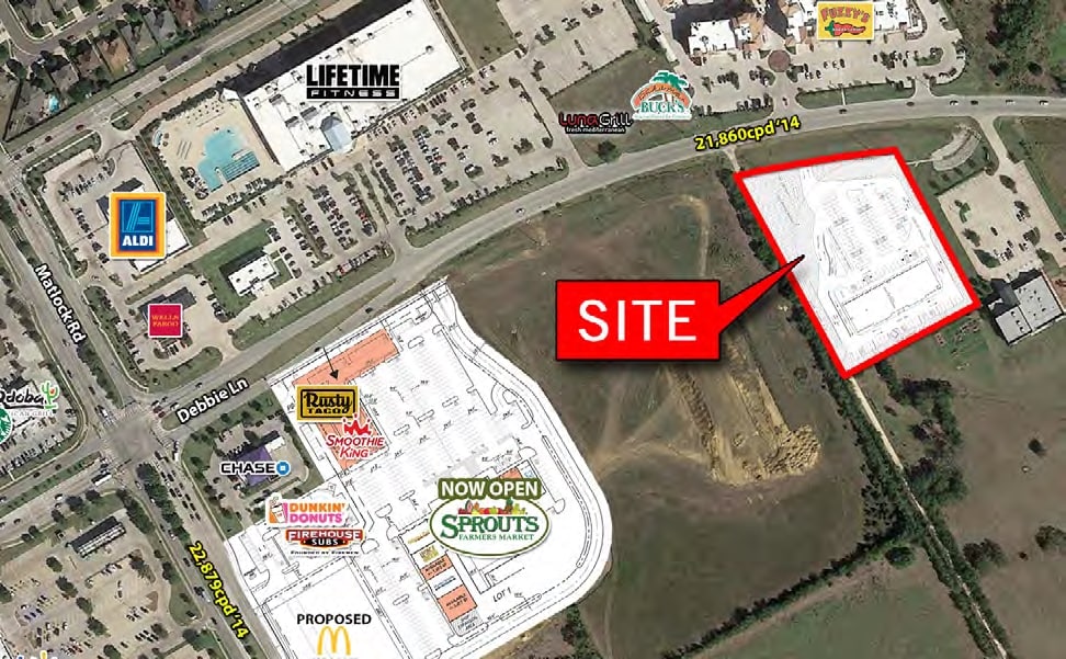 Matlock Rd & Debbie Ln, Mansfield, TX 76063 Mansfield Marketplace Pad