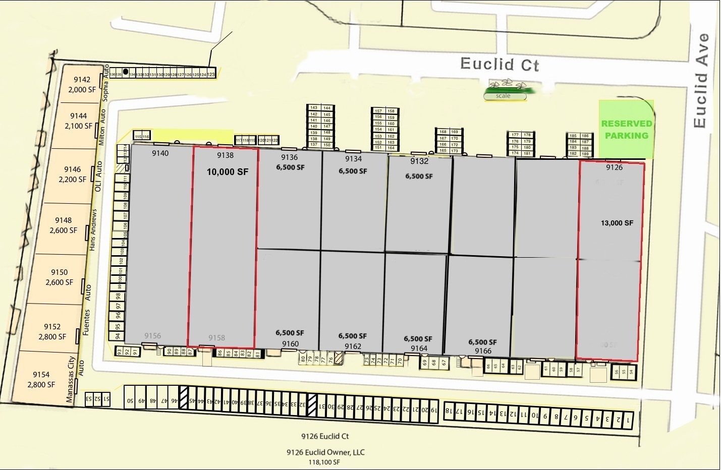 9126-9166 Euclid Ave, Manassas, VA for lease Floor Plan- Image 1 of 1