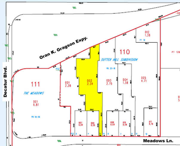 4510 Meadows Ln, Las Vegas, NV for sale - Plat Map - Image 2 of 7