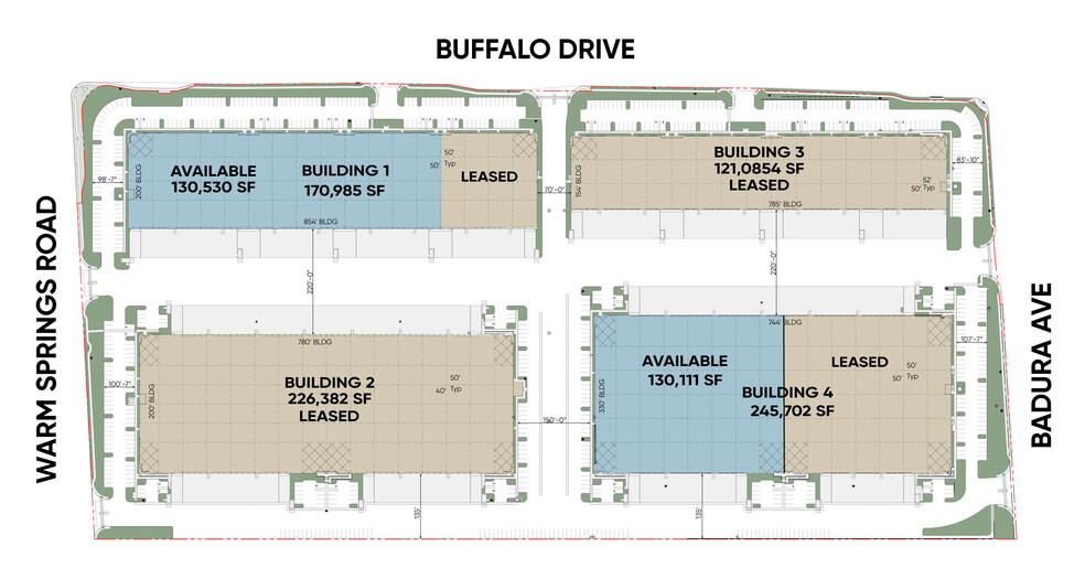 NEC Buffalo Drive & Warm Springs Rd, Las Vegas, NV for lease - Site Plan - Image 2 of 3