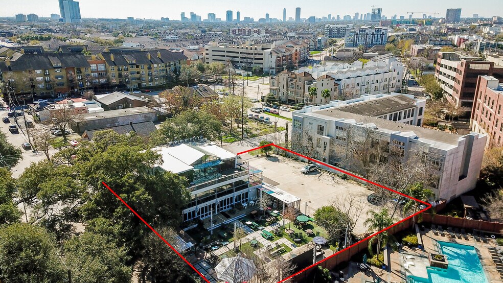 1916 Baldwin St, Houston, TX for lease - Aerial of Property - Image 1 of 4
