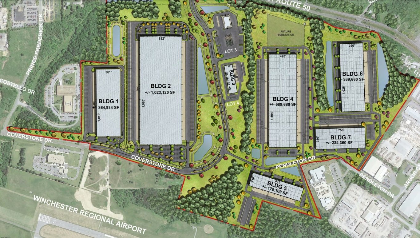 1251 Coverstone Dr, Winchester, VA for lease Site Plan- Image 1 of 1