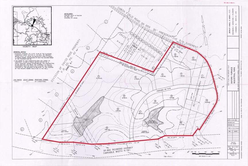 Richmond Hwy. & Cabin Field Rd., Lynchburg, VA for sale - Site Plan - Image 3 of 3
