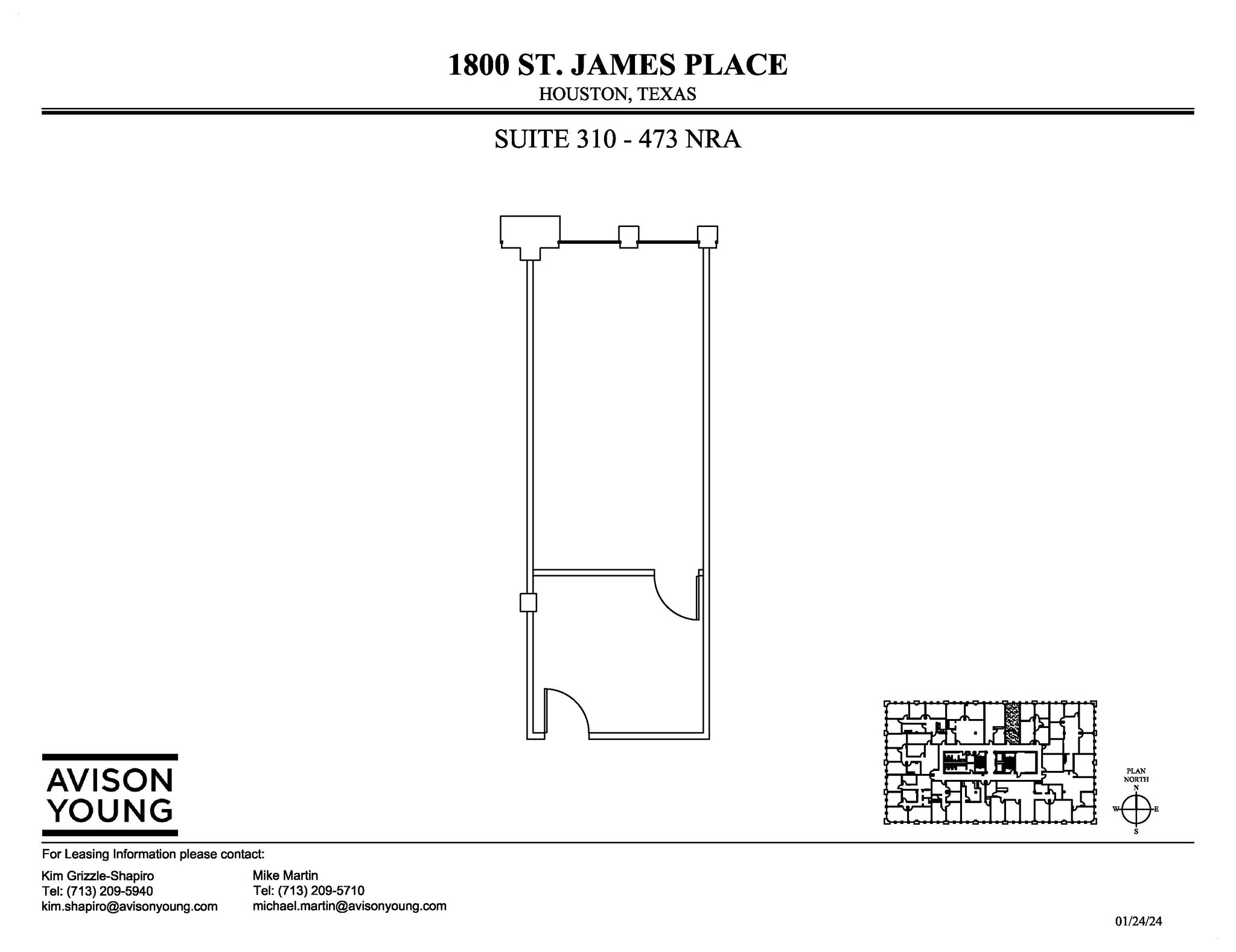 1800 St James Pl, Houston, TX for lease Floor Plan- Image 1 of 1