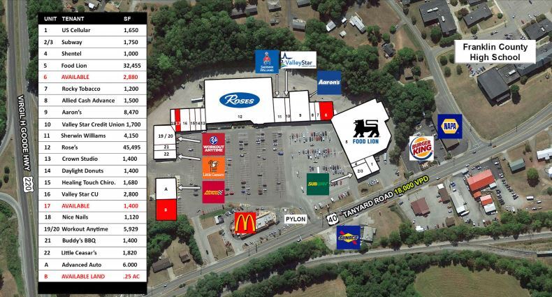 890 Tanyard Rd, Rocky Mount, VA for lease - Site Plan - Image 3 of 7