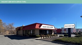 Vacant QSR with Drive Thru - Drive Through Restaurant