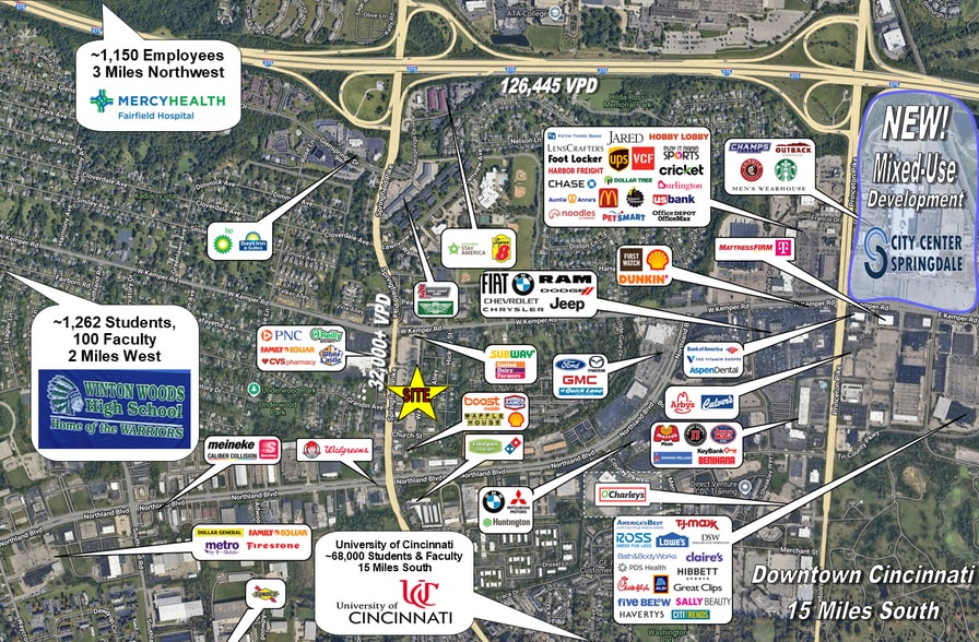 11530-11548 Springfield Pike, Springdale, OH for sale - Building Photo - Image 2 of 19