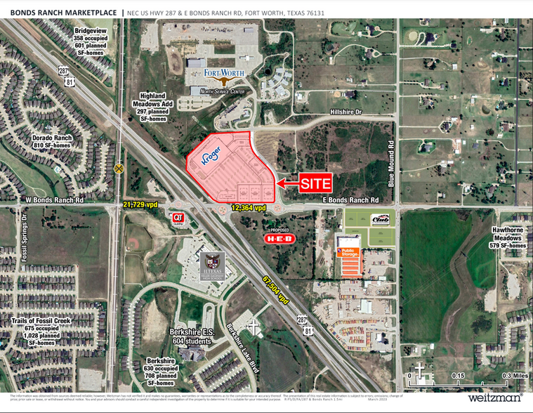 NEC HWY 287 & E BONDS RANCH Rd, Fort Worth, TX for lease - Building Photo - Image 1 of 1