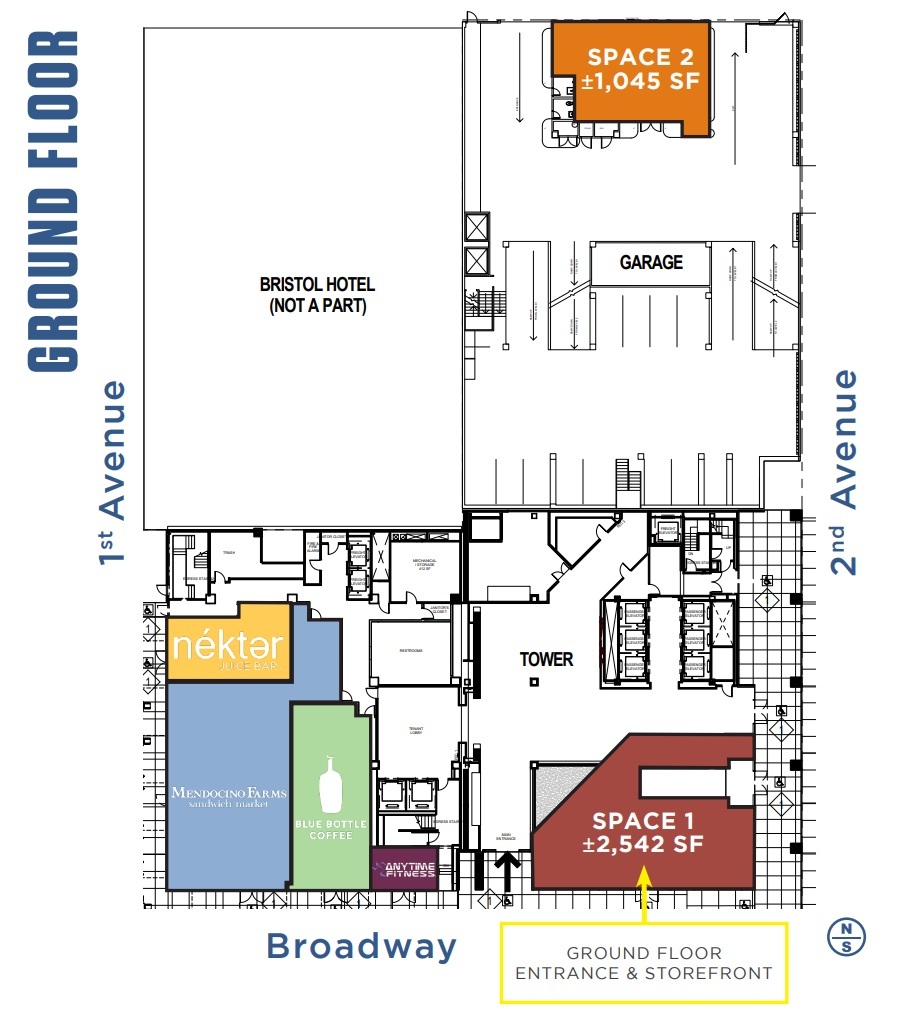 180 Broadway, San Diego, CA for lease Floor Plan- Image 1 of 1