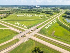 Hwy12 E Pat Station Rd, Starkville, MS - AERIAL  map view - Image1