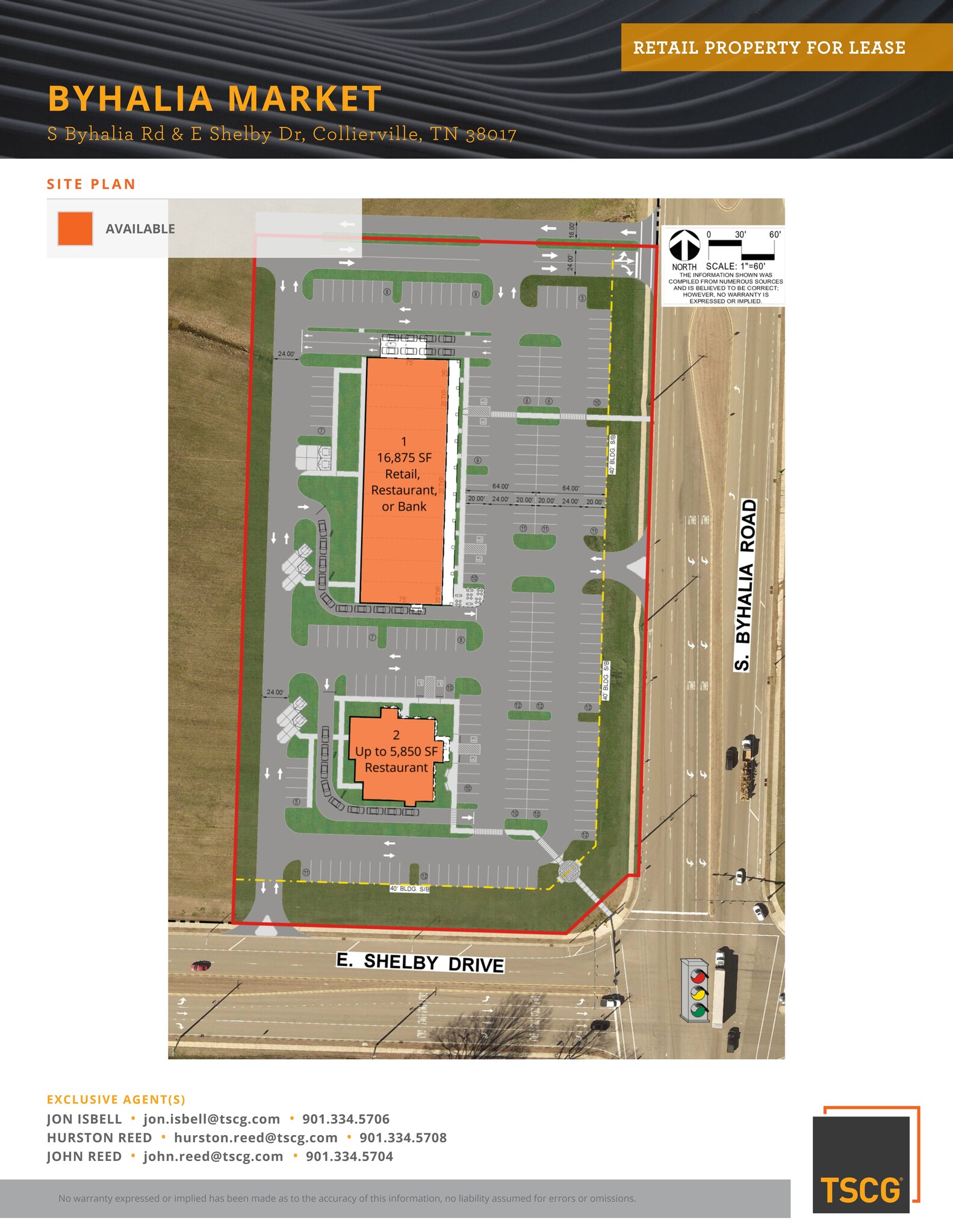 0 S Byhalia, Collierville, TN for lease Site Plan- Image 1 of 2