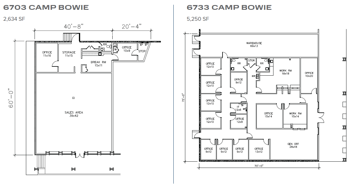 6701-6775 Camp Bowie Blvd, Fort Worth, TX for lease Floor Plan- Image 1 of 1