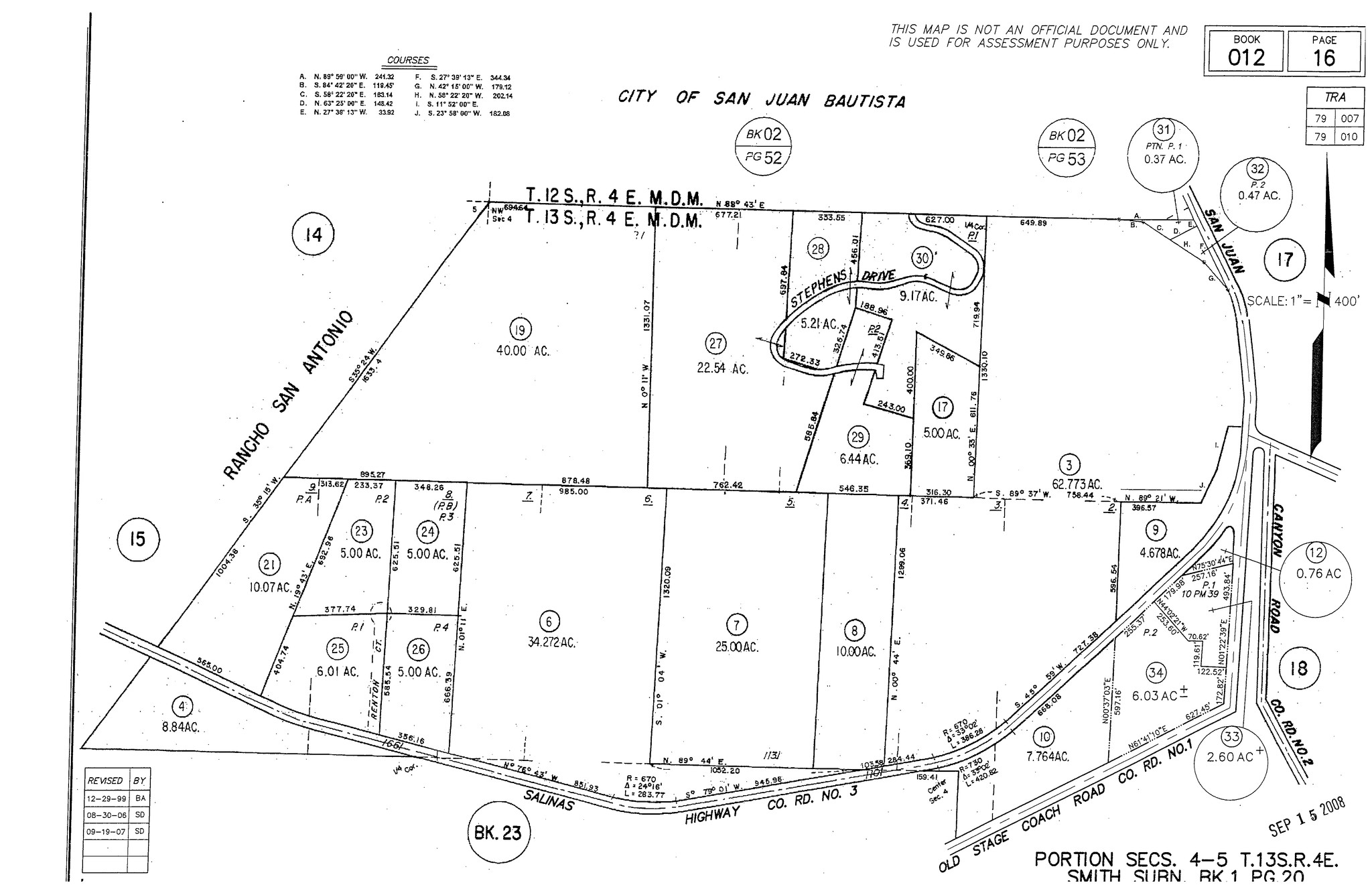 800 Salinas Rd, San Juan Bautista, CA for sale Plat Map- Image 1 of 1