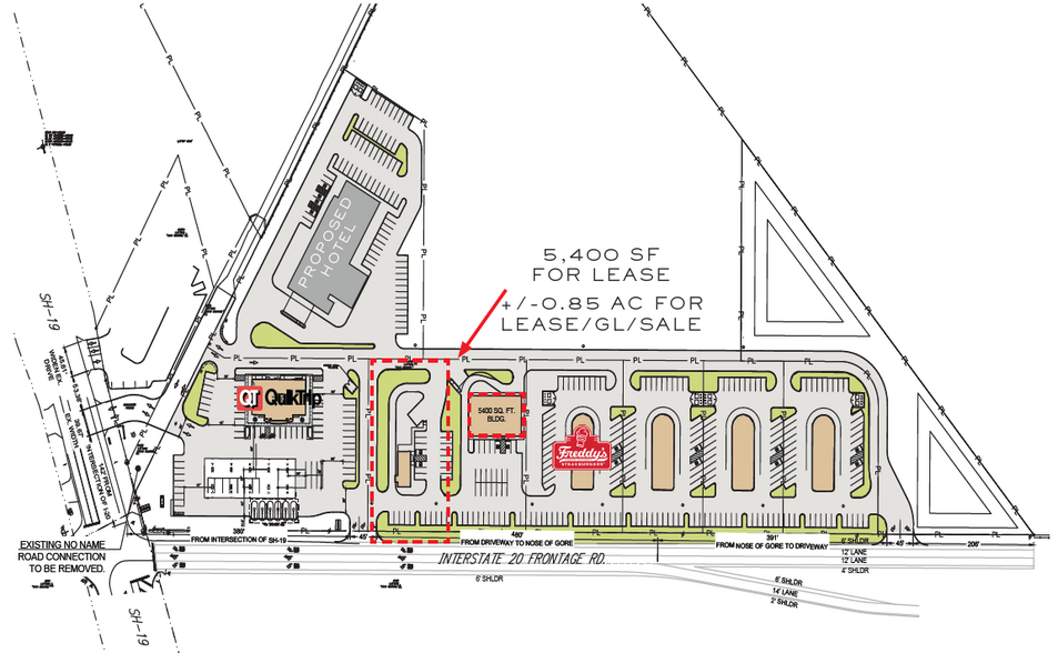 NEC OF I-20 FRONTAGE ROAD & N. TRADE DAYS Blvd, Canton, TX for lease - Site Plan - Image 3 of 3