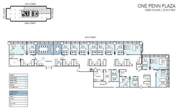 PENN 1, New York, NY for lease Floor Plan- Image 2 of 2