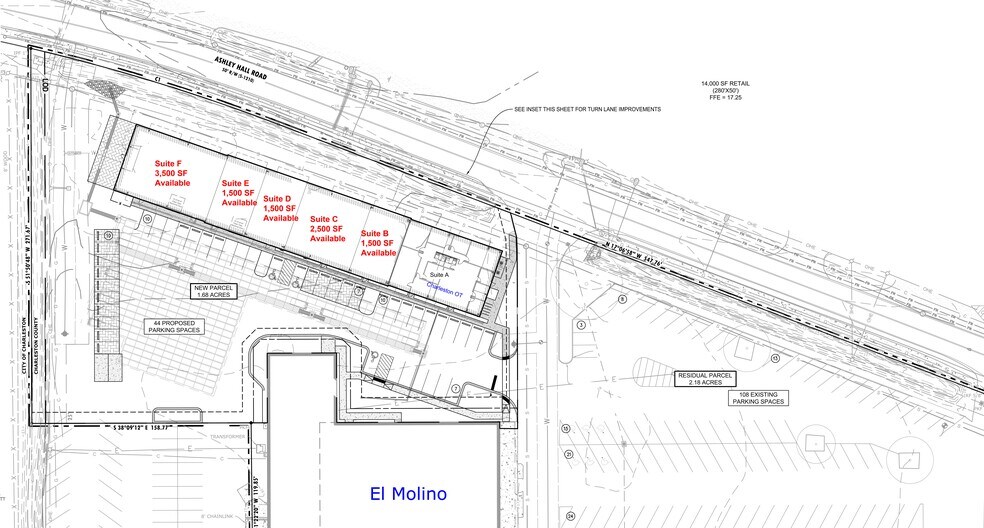 1657 Ashley Hall Rd, Charleston, SC for lease - Site Plan - Image 2 of 4