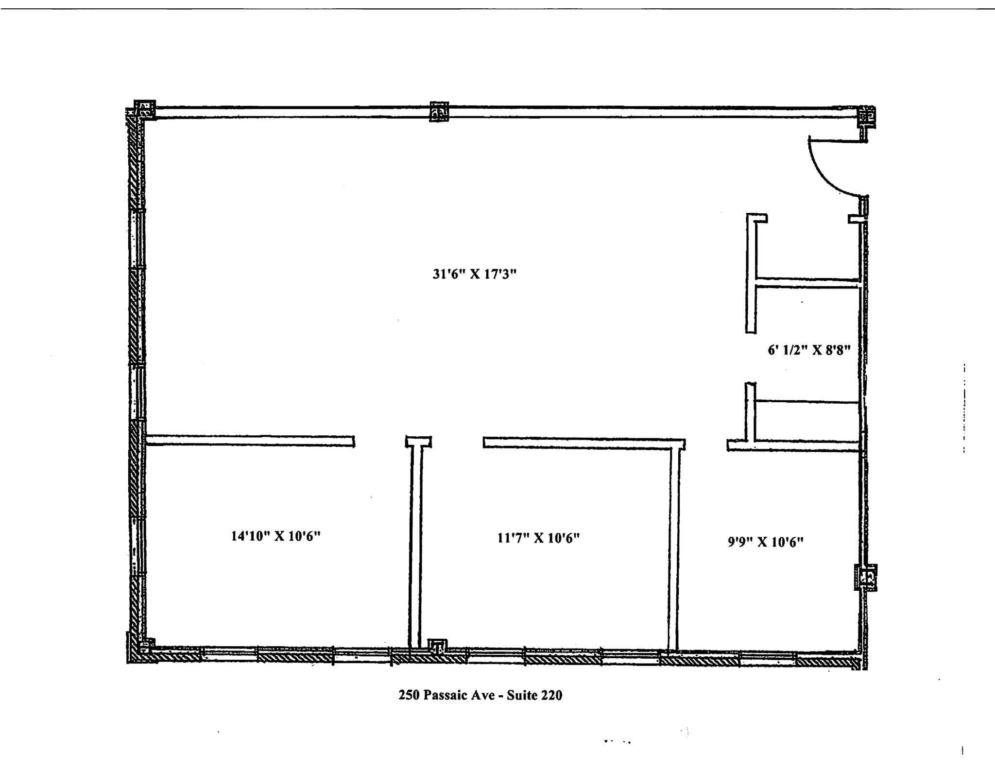 250 Passaic Ave, Fairfield, NJ for lease Site Plan- Image 1 of 1