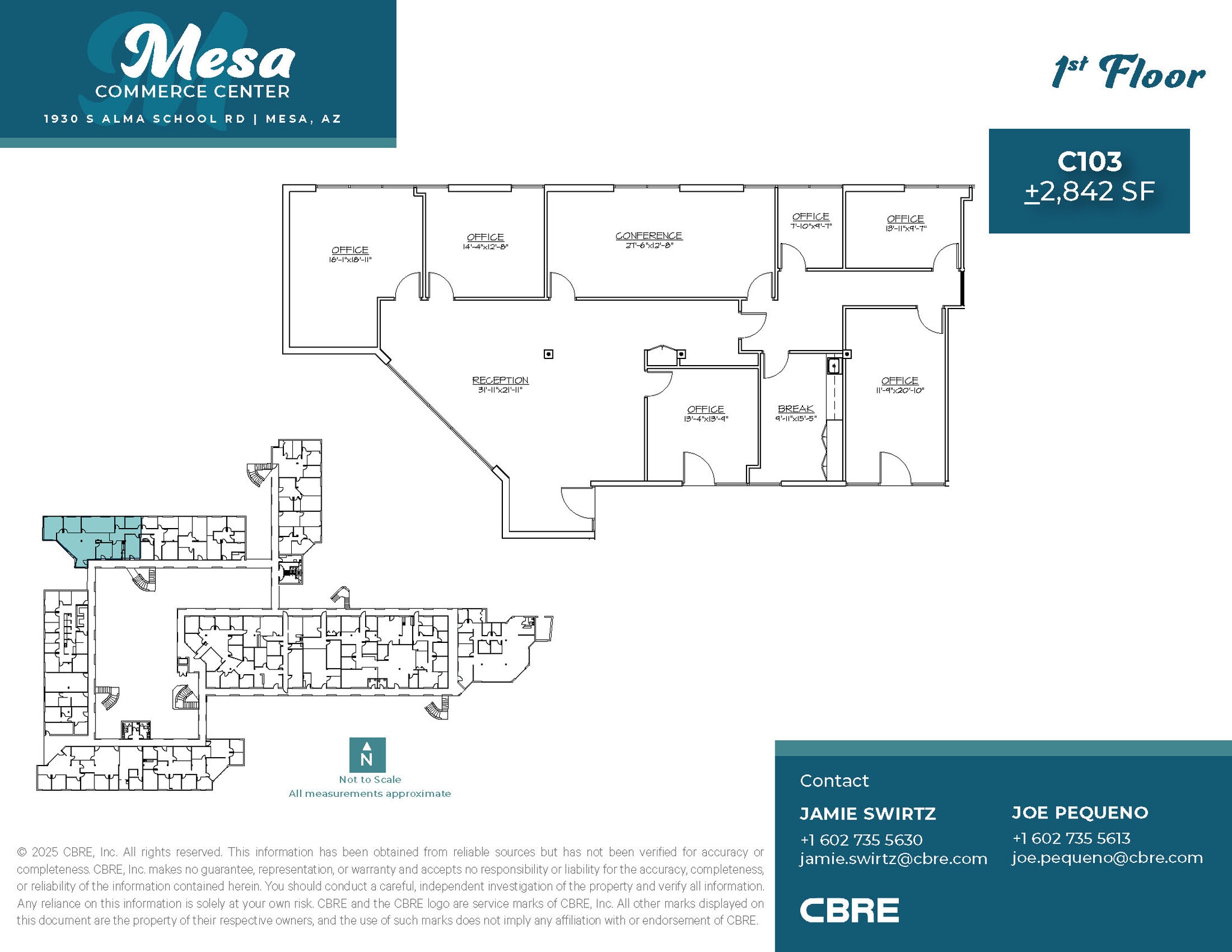1930 S Alma School Rd, Mesa, AZ for lease Floor Plan- Image 1 of 2