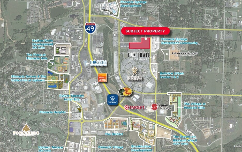 S Bellview Rd, Rogers, AR for sale - Aerial - Image 2 of 2