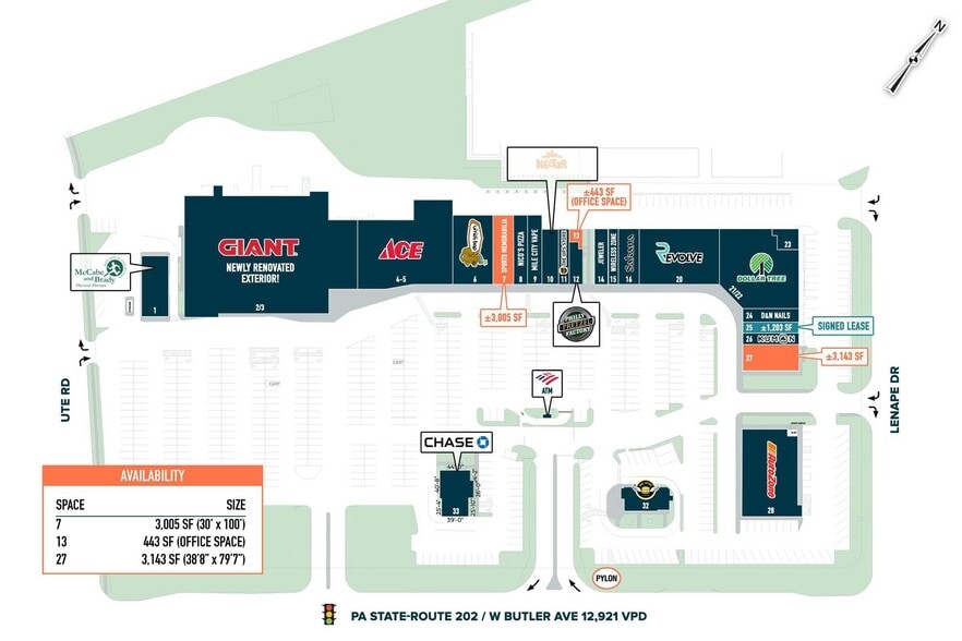 426 Town Ctr, New Britain, PA for lease - Site Plan - Image 2 of 6