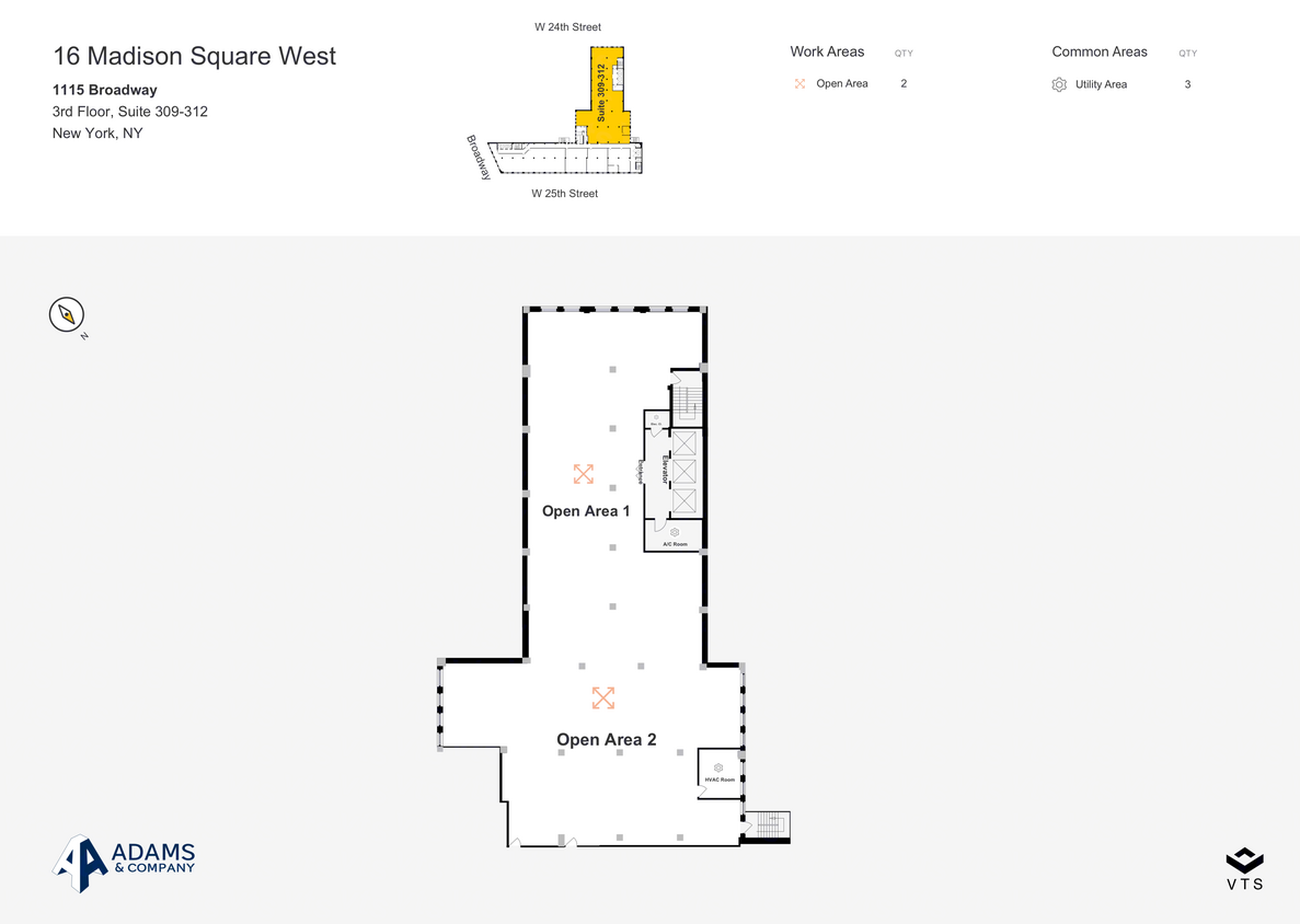 16 Madison Square W, New York, NY for lease Floor Plan- Image 1 of 6