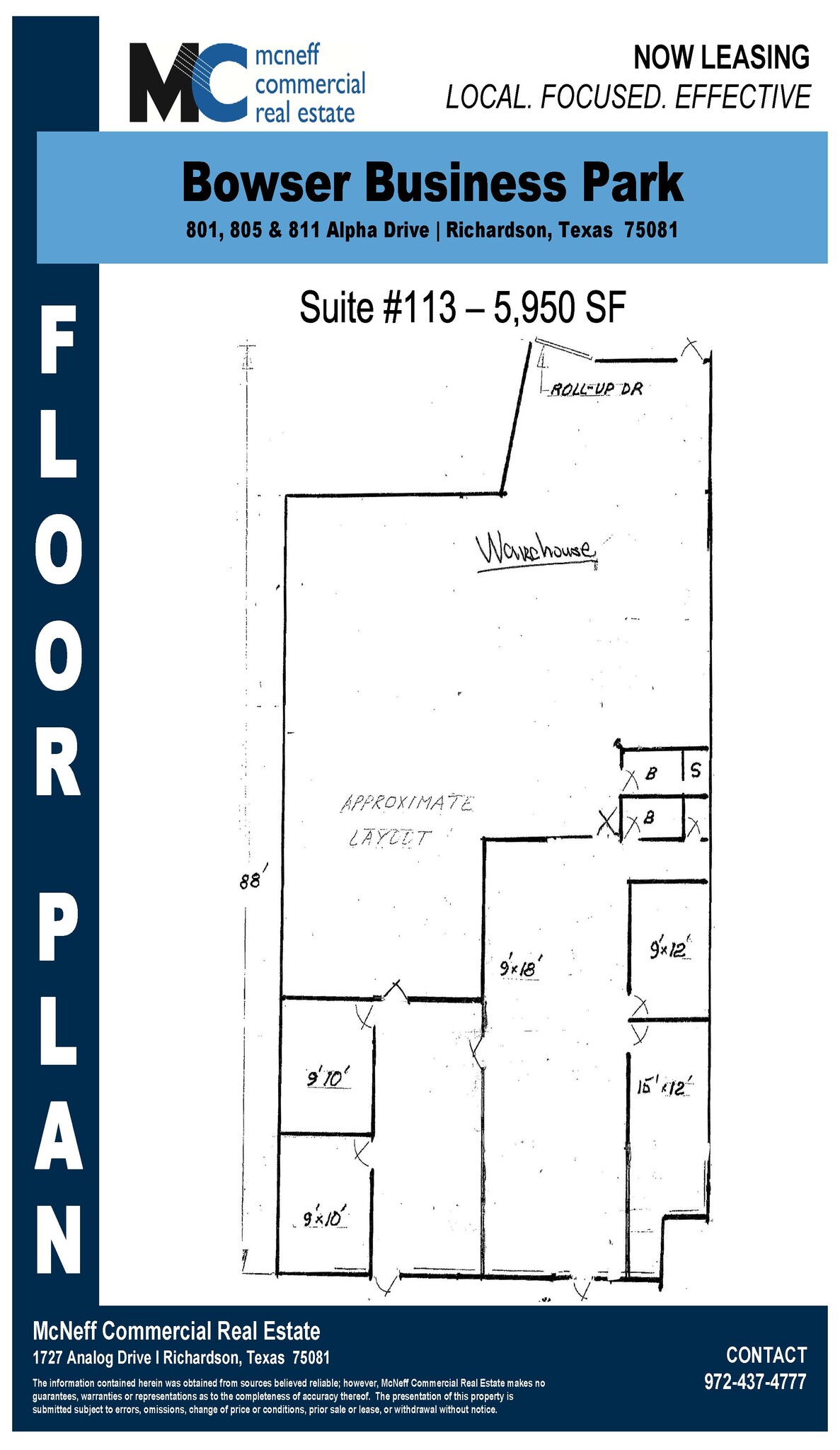 801 Alpha Dr, Richardson, TX for lease Floor Plan- Image 1 of 1