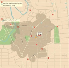 2400 18th St, Washington, DC - aerial  map view