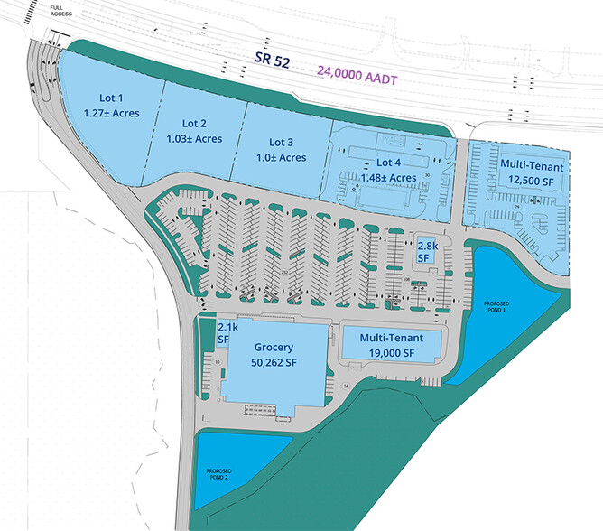 0 SWQ US 41 & SR 52, Land O Lakes, FL for lease - Site Plan - Image 2 of 2