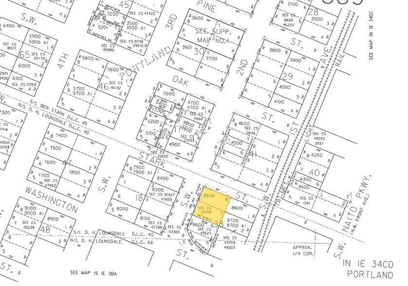 120-130 SW Harvey Milk St, Portland, OR for sale - Plat Map - Image 1 of 1