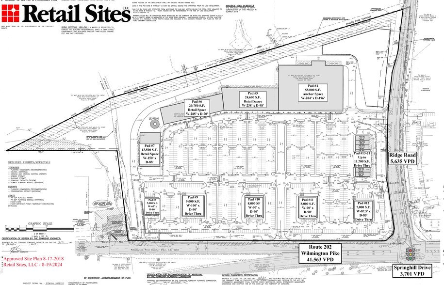 Route 202 & Ridge Rd, Concordville, PA for lease - Site Plan - Image 3 of 3