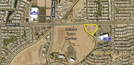 263 E Warner Rd, Gilbert, AZ - aerial  map view