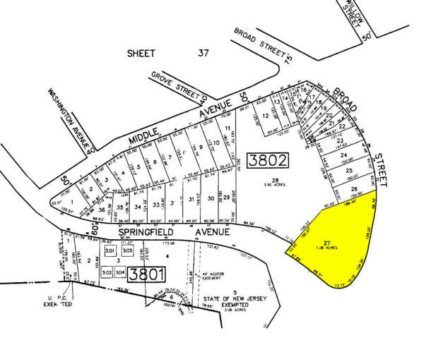 1 Springfield Ave, Summit, NJ for lease - Plat Map - Image 3 of 3