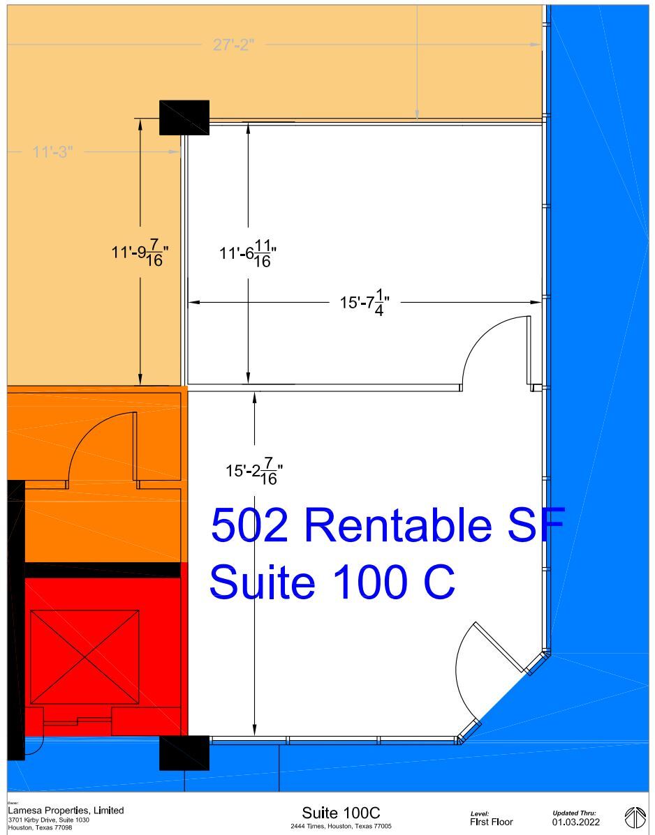 2444 Times Blvd, Houston, TX for lease Floor Plan- Image 1 of 1