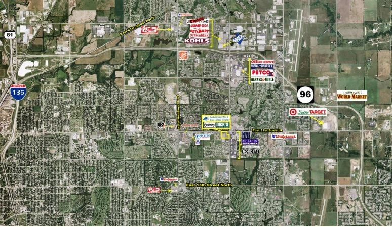 2057 N Rock Rd, Wichita, KS for lease Aerial- Image 1 of 5