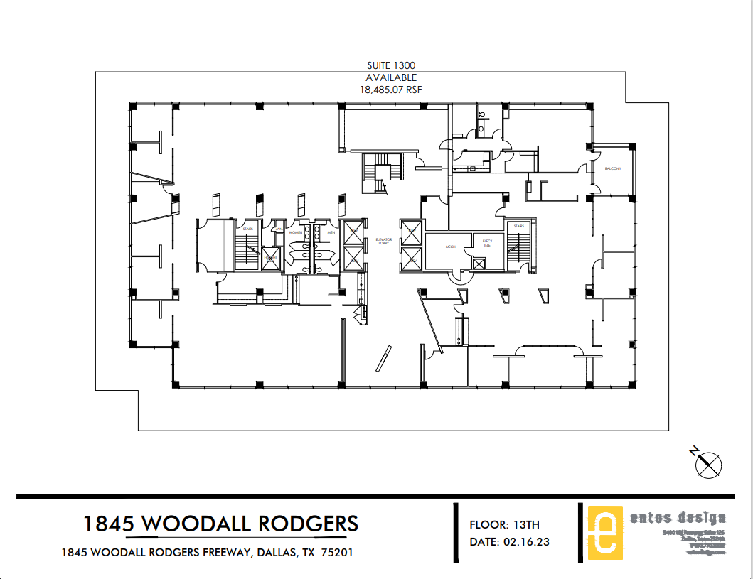 1845 Woodall Rodgers Fwy, Dallas, TX for lease Floor Plan- Image 1 of 1