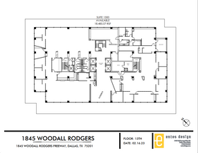 1845 Woodall Rodgers Fwy, Dallas, TX for lease Floor Plan- Image 1 of 1