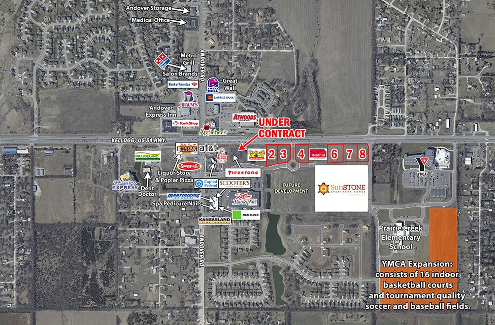 Kellogg & Andover, Andover, KS, 67002 Commercial Land For Sale