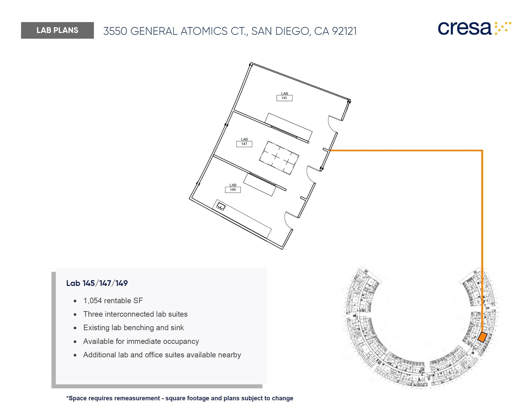 3550 General Atomics Ct, San Diego, CA for lease Floor Plan- Image 1 of 1