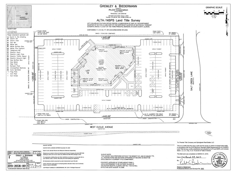 3025 Salt Creek Ln, Arlington Heights, IL for lease - Site Plan - Image 2 of 2