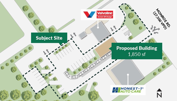 9112 Monroe, Charlotte, NC for lease Aerial- Image 1 of 4