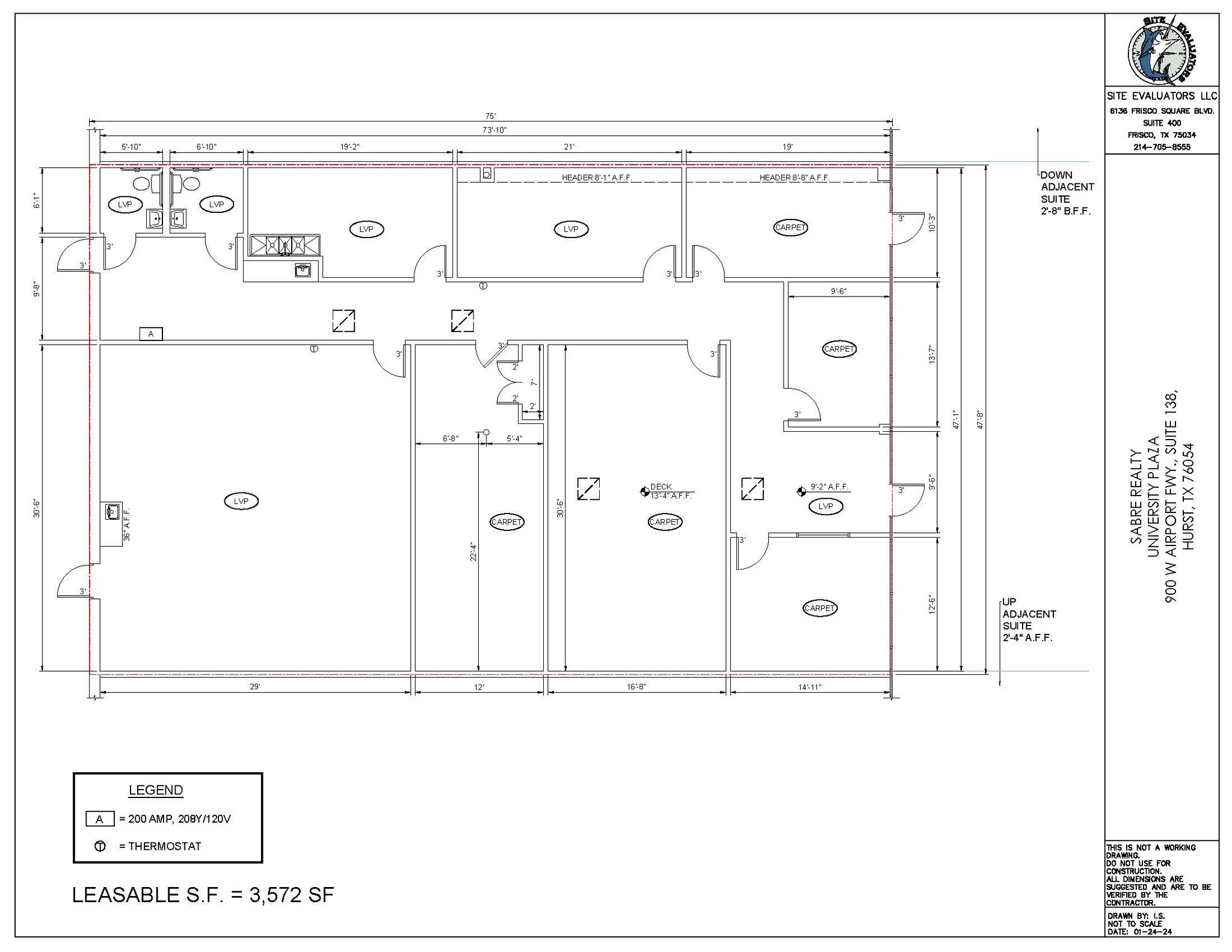 900 W Airport Fwy, Hurst, TX for lease Floor Plan- Image 1 of 2