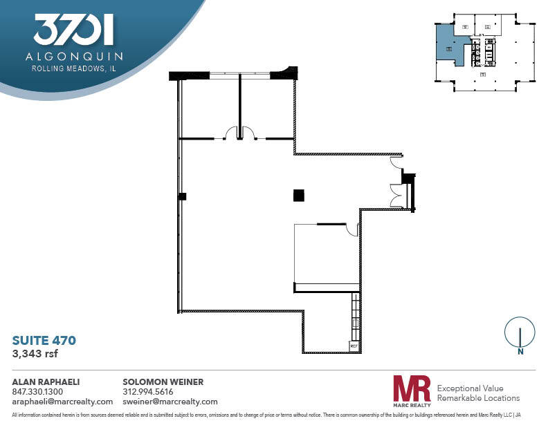 3701 Algonquin Rd, Rolling Meadows, IL for lease Floor Plan- Image 1 of 1