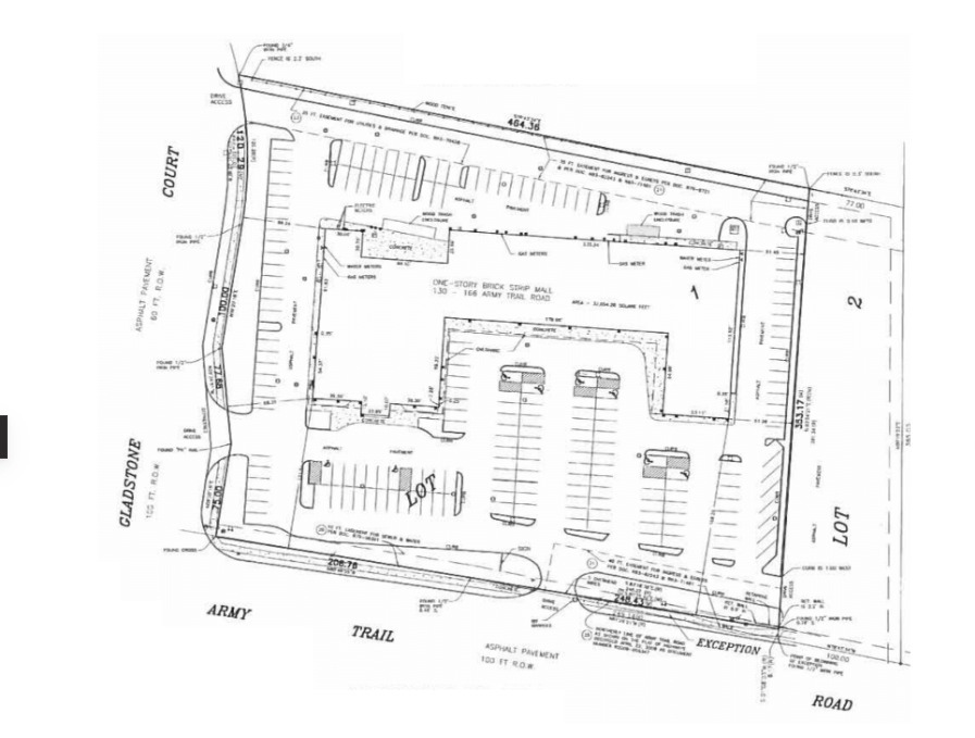 130-156 E Army Trail Rd, Glendale Heights, IL for sale Site Plan- Image 1 of 1