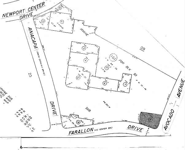 280 Newport Center Dr, Newport Beach, CA for lease - Plat Map - Image 2 of 2