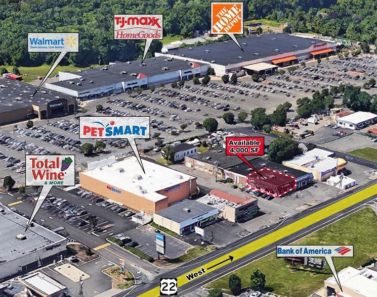 2526 Route 22 E, Union, NJ, 07083 Retail Space For Lease