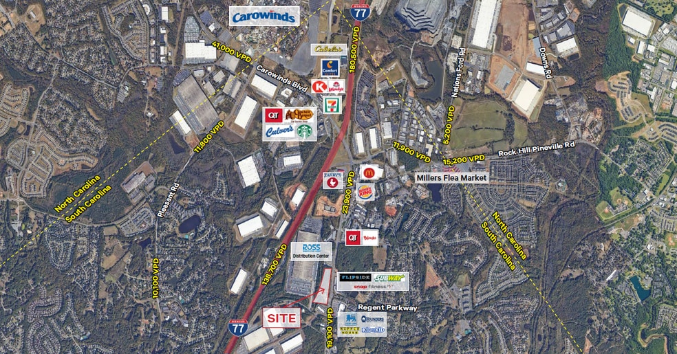 3133-3139 US HWY 21, Fort Mill, SC for lease - Aerial - Image 2 of 2