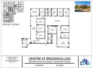 2261 Brookhollow Plaza Dr, Arlington, TX for lease Floor Plan- Image 2 of 2