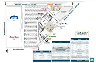 1238-1360 N Ashland Ave, Chicago, IL for lease Site Plan- Image 2 of 2