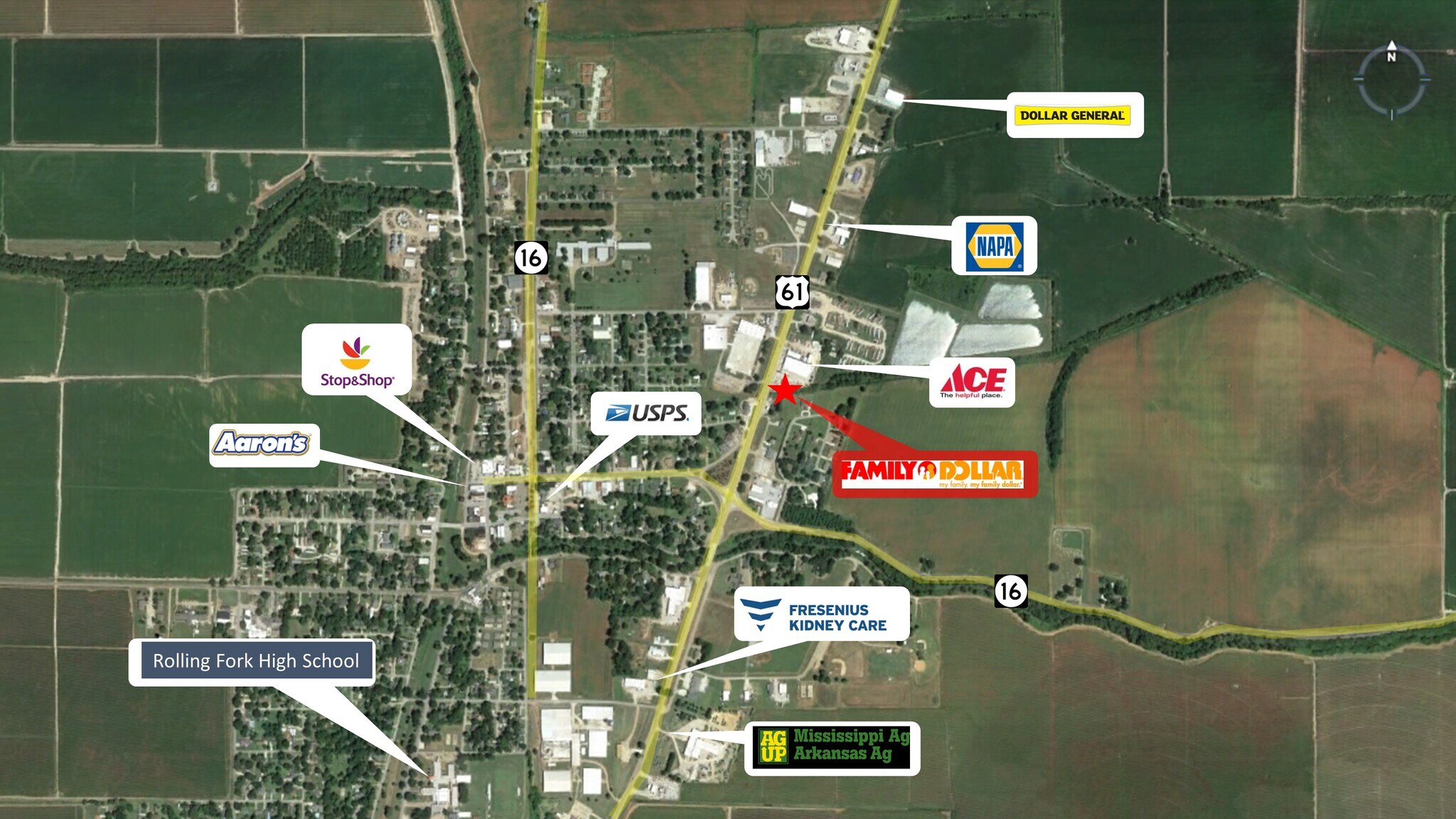 20503 Hwy 61, Rolling Fork, MS, 39159 Convenience Store Property For