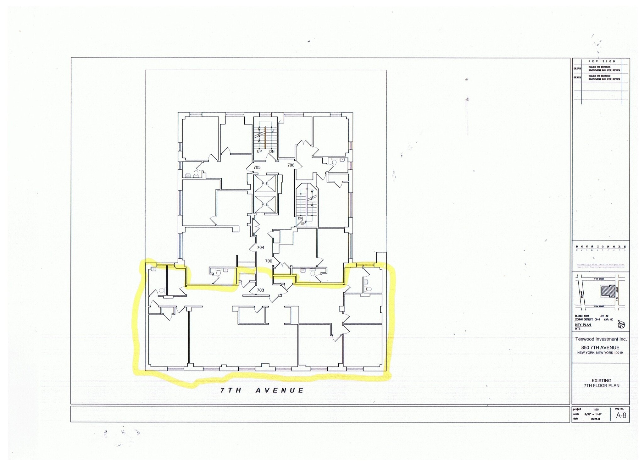 850 Seventh Ave, New York, NY for lease Floor Plan- Image 1 of 1
